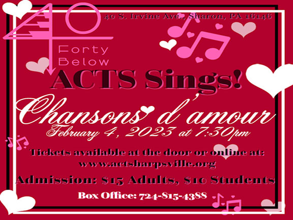ACTS Sings Chansons D'Amour